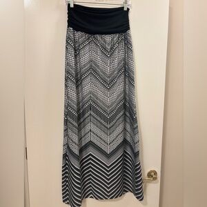 Apt. 9 Black and White Strapless Dress Size Large
